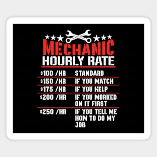 Mechanic Hourly Rating Magnet